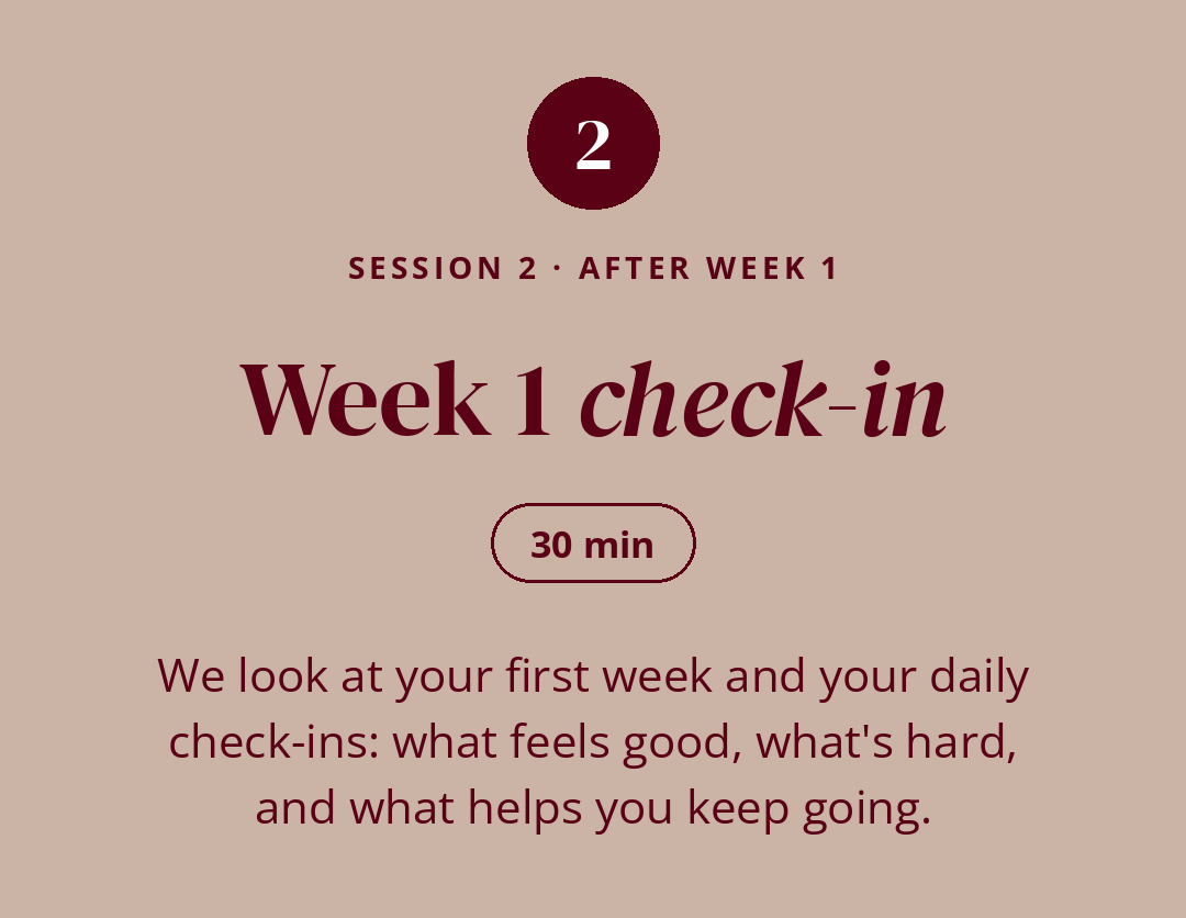 All three sessions: Your full 2-Week Reset